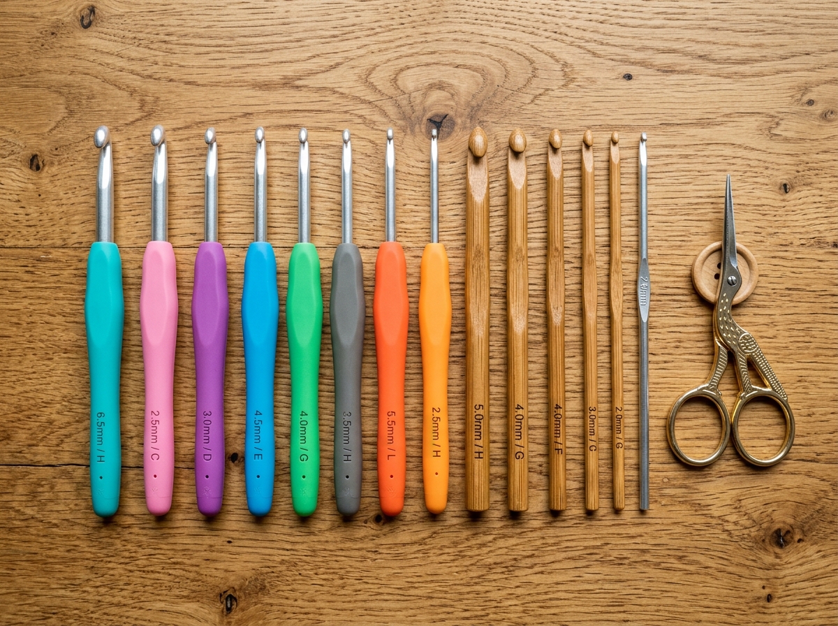 Crochet hooks and tools
